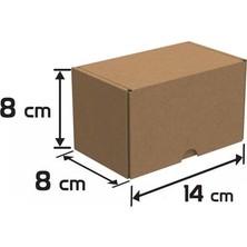 Packanya 14X8X8- 25 Adet Kilitli E Ticaret Karton Kargo Kutusu