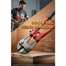 Flamex Pro-Cut 350MM (14") Profesyonel Çelik Cıvata, Zincir ve Inşaat Demiri Kesici Makas 723155