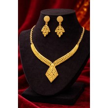 Constanza Exclusive Imperiala Altın Kaplama Kolye&küpe Kadın Takı Seti
