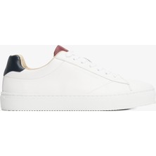 Tommy Hilfiger Premium Cupsole Leather Erkek Beyaz Sneaker