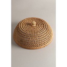 Koza Home Meander Doğal Rattan El Yapımı Yemek Koruyucu 31X13CM 9071