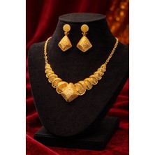 Constanza Exclusive Imperiala Altın Kaplama Kolye&küpe Kadın Takı Seti