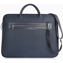 Cengiz Pakel Unisex Hakiki Deri Evrak&laptop Çantası – 1712 - Lacivert