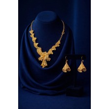 Constanza Exclusive Imperiala Altın Kaplama Kolye&küpe Kadın Takı Seti