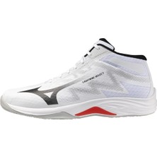 Mizuno Lightning Select Mıd Unisex Voleybol Ayakkabısı Beyaz / Siyah