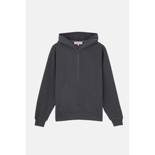 Reflect Studio Basic Supersoft Full Zip Hoodie - Antrasit