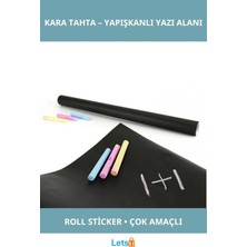 Özbience Suya Dayanıklı Kara Tahta Sticker, Eğitim ve Dekorasyon Için 30X100CM