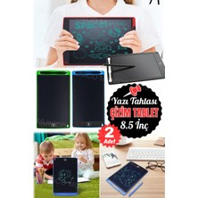 Özbience Renkli Ekranlı Çizim ve Yazı Tahtası, 2'li Eğlenceli ve Öğretici Set