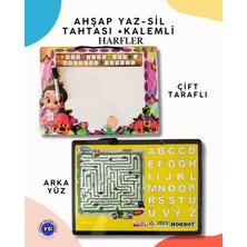Özbience Ahşap Yaz–sil Tahtası Kalemli, Eğlenceli ve Şık Hediye Seçeneği