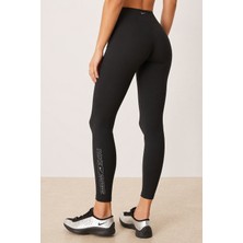 Nike One Training Dri Fit Gym Life Swoosh High Rise Full Length Kadın Yüksek Bel Cepli Antrenman Taytı Siyah