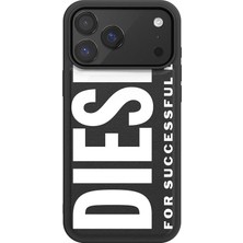 Diesel iPhone 17 Pro Max Uyumlu Magsafe Destekli Core Kalıplı Kılıf - Siyah/beyaz