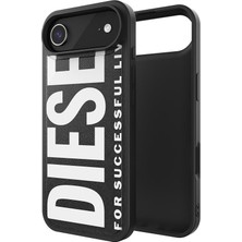Diesel iPhone 17 Air Uyumlu Magsafe Destekli Core Kalıplı Kılıf - Siyah/beyaz