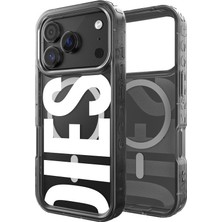 Diesel iPhone 17 Pro Uyumlu Magsafe Destekli Biscotto Bumper Kılıf - Siyah