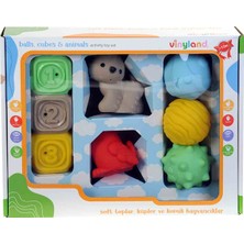 Keskin Sound x 8 Li Aktivite Set Soft Toplar-Küpler-Hayvanlar