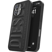 Diesel iPhone 16 Uyumlu 3D Biscotto Kılıf - Siyah