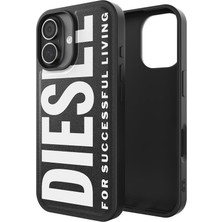 Diesel iPhone 17 Uyumlu Magsafe Destekli Core Kalıplı Kılıf - Siyah/beyaz
