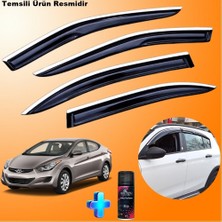 Caraks Hyundai Elantra Mügen Cam Rüzgarlığı Abs Nikelajlı Cam Rüzgarlığı 2011-2016 4 Lü + Ebrayn 150ML Koku