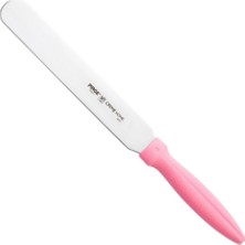 Pirge Pasta Paleti 20 cm Pembe – Paslanmaz Çelik Pasta Spatulası ve Krema Sürme Aparatı