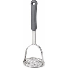 Mis Kitchen Paslanmaz Çelik Patates Ezici – Ergonomik Kaymaz Saplı Patates Püresi Ezme Aparatı