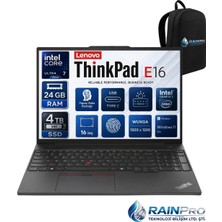 Lenovo Thinkpad E16 Gen6 Intel Core Ultra 7 255H 24 GB Ddr5 4 Tb SSD Intel® 16'' Wuxga IPS Windows 11 Pro Taşınabilir Bilgisayar 21SR006RNP08