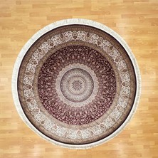 Mevlana Bazaar Minyatür 200 x 200 Yuvarlak Ipek Halı