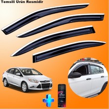 Caraks Focus 3 Sedan Mügen Cam Rüzgarlığı Abs Nikelajlı Cam Rüzgarlığı 2011-2015 4 Lü + Ebrayn 150 ml Koku