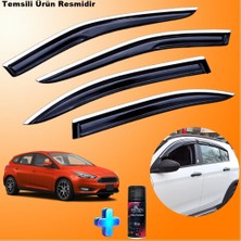 Caraks Ford Focus 4 Hb Mügen Cam Rüzgarlığı Abs Nikelajlı Cam Rüzgarlığı 2015-2018 4 Lü + Ebrayn 150ML Koku