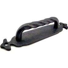 SHC4200 Antika Tarz Dekoratif Pirinç Burgulu Çekme Kol - 148X33 Mm, Oksit