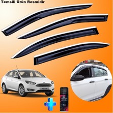 Caraks Focus 4 Sedan Mügen Cam Rüzgarlığı Abs Nikelajlı Cam Rüzgarlığı 2015-2018 4 Lü + Ebrayn 150 ml Koku