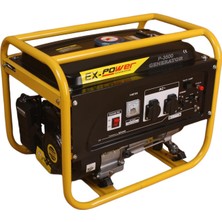 Ex-Power Benzinli Jeneratör 3 Kw Monofaze P-3500