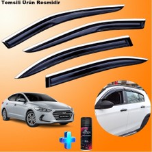 Caraks Hyundai Elantra Mügen Cam Rüzgarlığı Abs Nikelajlı Cam Rüzgarlığı 2016-2021 4 Lü + Ebrayn 150ML Koku