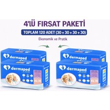 Dermaped Yetişkin Hasta Bezi Bel Bantlı Xl Beden 120 Adet Süper Emici