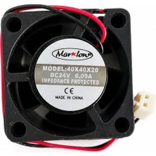 Marxlow 40X40X20 Dc 4cm Fan 24V 2p 0.09A 2 Uçlu