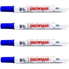 Özbience Mavi Beyaz Tahta Kalemi Seti, Dayanıklı ve Alkollü, 4'lü Paket