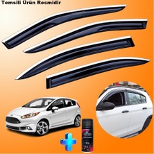 Caraks Ford Fiesta Mügen Cam Rüzgarlığı Abs Nikelajlı Cam Rüzgarlığı 2009-2017 4 Lü + Ebrayn 150ML Koku