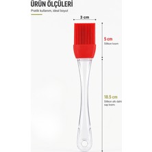Beylini 2'li Yumurta Fırçası Silikon Yağ Su Hamur Pasta Isıya Dayanıklı Yağlama ve Soslama Fırçası