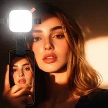 CoverZone Pocket Video Light LED Işık, 1200MAH Pil, 95+ Crı, 10W Güç, 2800-9000K, Type-C Şarj, Taşınabilir Video Işığı, Fotoğraf ve Video Çekim Işığı, Kompakt | N21