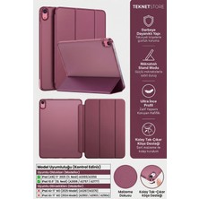 TekNetStore iPad 11. Nesil (A16) ve 10. Nesil 10.9" Uyumlu Kılıf A3355 A2696 Ultra Ince Standlı Kapak