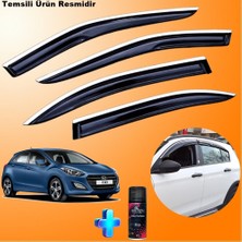 Caraks Hyundai I30 Mügen Cam Rüzgarlığı Abs Nikelajlı Cam Rüzgarlığı 2012-2017 4 Lü + Ebrayn 150 ml Koku
