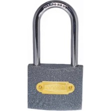 Practika Ymk Gri Döküm Uzun Kancalı Asma Kilit 38MM Güvenlik Dayanıklılık Için Uygun