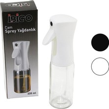 Practika Ibi̇co İ22-168 Cam Yağdanlık 220ML Siyah Beyaz Plastik Başlık Sprey