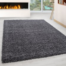 My Deco Carpet Soft Shaggy Halı Yüksek Tüylü Düz Gri Rengi Çocuk Odası Oturma Odası Salon Mutfak Halısı