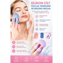 Ecuy Silikon Yüz ve El Temizleme Fırçası Peeling Etkili Gözenek Temizleyici Masaj Aparatı