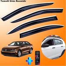 Caraks Vw Jetta Mügen Cam Rüzgarlığı Abs Nikelajlı Cam Rüzgarlığı 2011-2020 4 Lü + Ebrayn 150 ml Koku