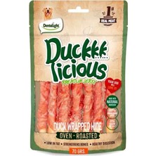 Dentalight Duck Jerky Ördek Etli Deri Sarılı Köpek Ödül Maması 70 gr