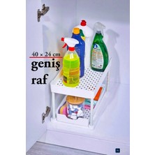 Origa Beyaz 2'li 2 Katlı Sürgülü Çekmece Dolap Içi Düzenleyici
