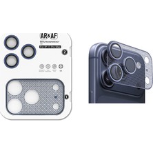 Coverzone iPhone 17 Pro ile Uyumlu Lens Koruma ZCL22 Antireflective Parmak Izi Bırakmayan 2in1 Kamera Lens Koruyucu  Yansıma Önleyici 9h Temperli Cam Şeffaf Tam Kaplayan Kamera Koruma Halkamavi