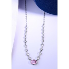 Innuendo Jewelry 925 Ayar Oval Taşlı Kolye