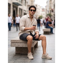 Kaizer Jeans Füme Erkek Denim Şort
