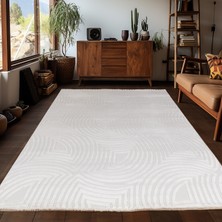 My Deco Carpet Yumuşak Tuşeli Kabartma Desenli  Makine Halısı Salon Oturma Odası Mutfak Halısı